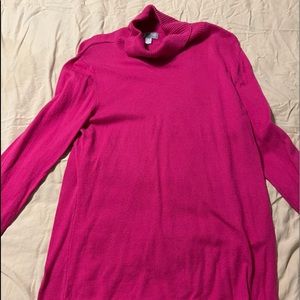 Pink cowl neck sweater
